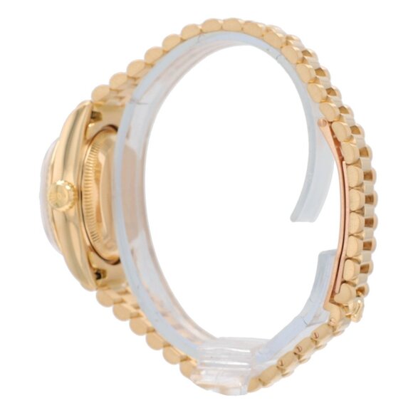 Rolex Ladies Datejust 69178 18KY Gold Champagne Diamond Dial President Watch - Picture 4 of 10